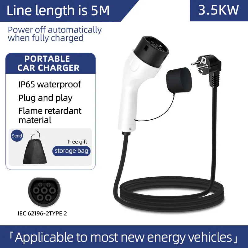 Ev Charger Adapter - ROMADA 3.5KW 16A EV Portable Charger