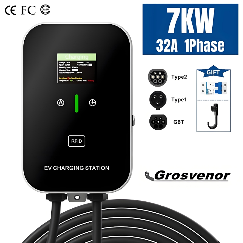 Wallbox Ev - New 7KW Type2 Electric Vehicle Charger