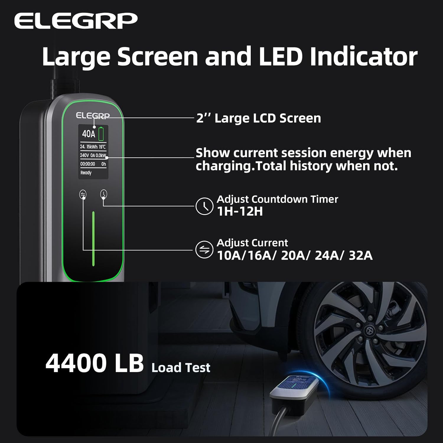 ELEGRP 32 Amp Portable Electri - Home Ev Charger recension och pris
