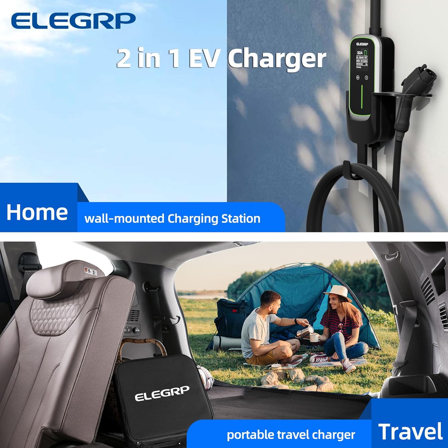 ELEGRP 32 Amp Portable Electri - Home Ev Charger recension och pris