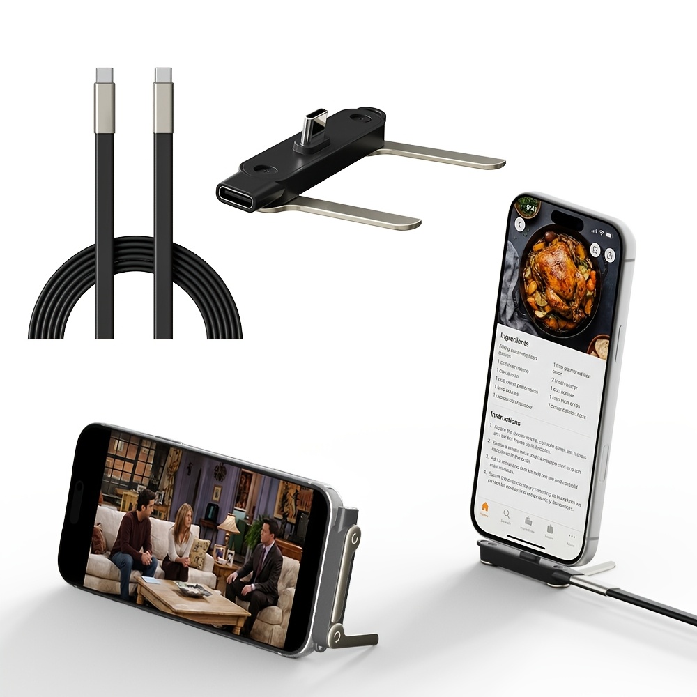 2‑in‑1 Type‑C Male to Female A - Type 2 Charger recension och pris