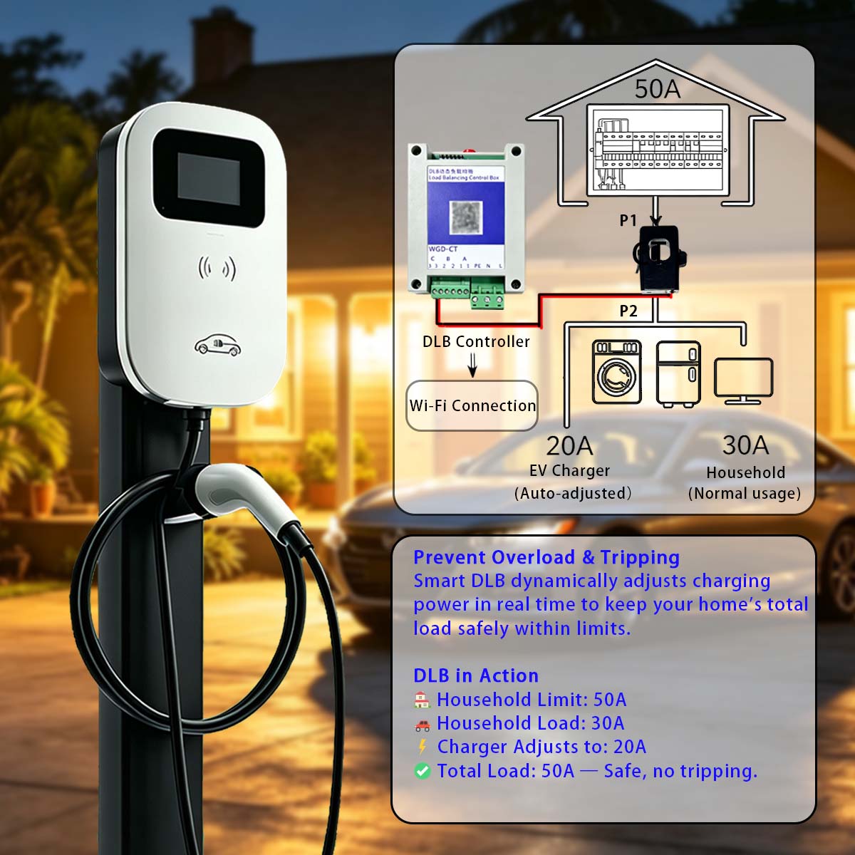 JIGU Dynamic Load Balancing EV - Wallbox Ev recension och pris
