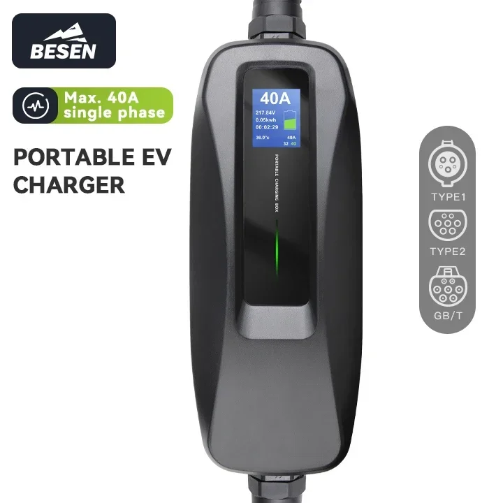 BESEN 8.8kW Portable Type 1 EV - Portable Ev Charger recension och pris