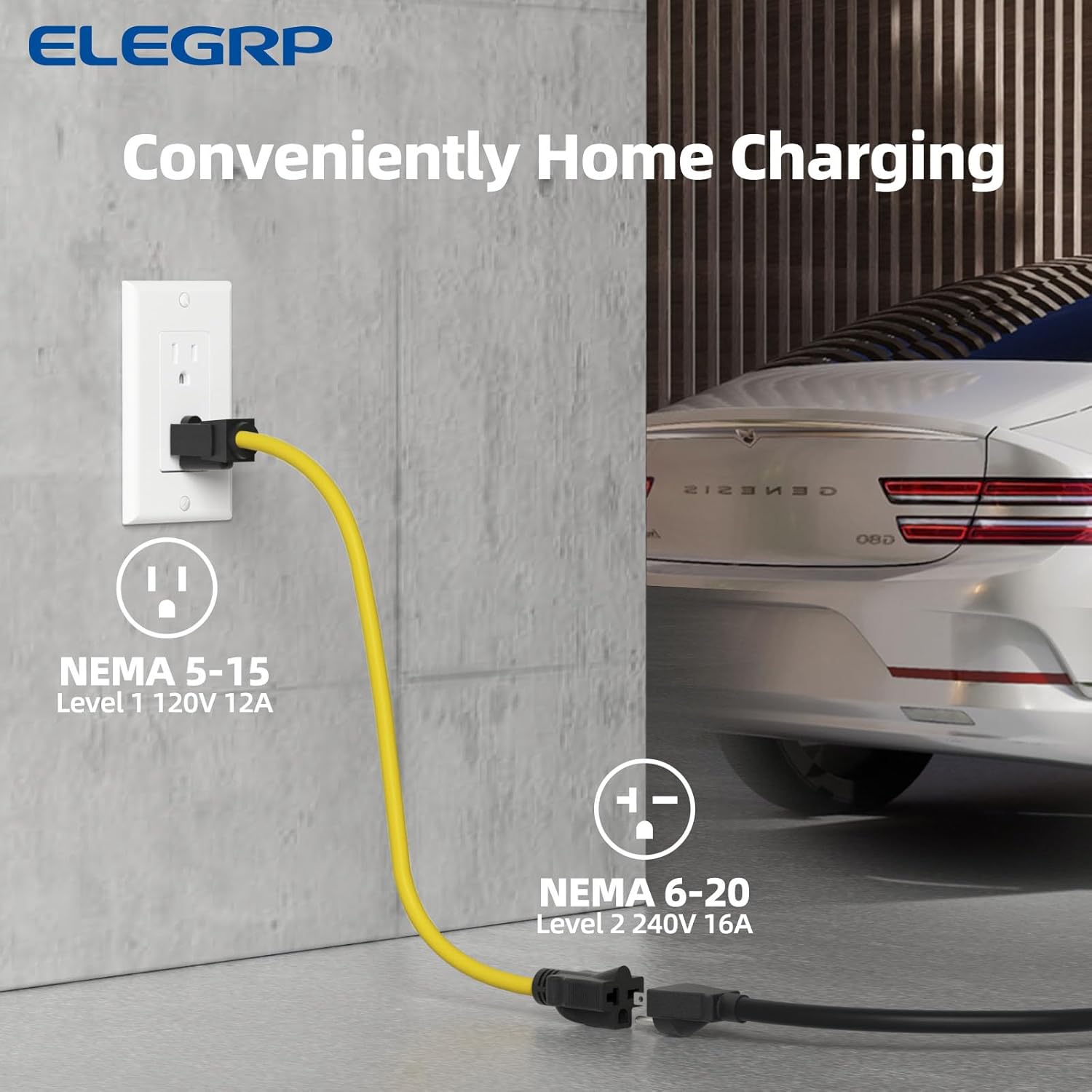 ELEGRP J1772 Ac Fast EV Car Ch - Type 2 Charger recension och pris