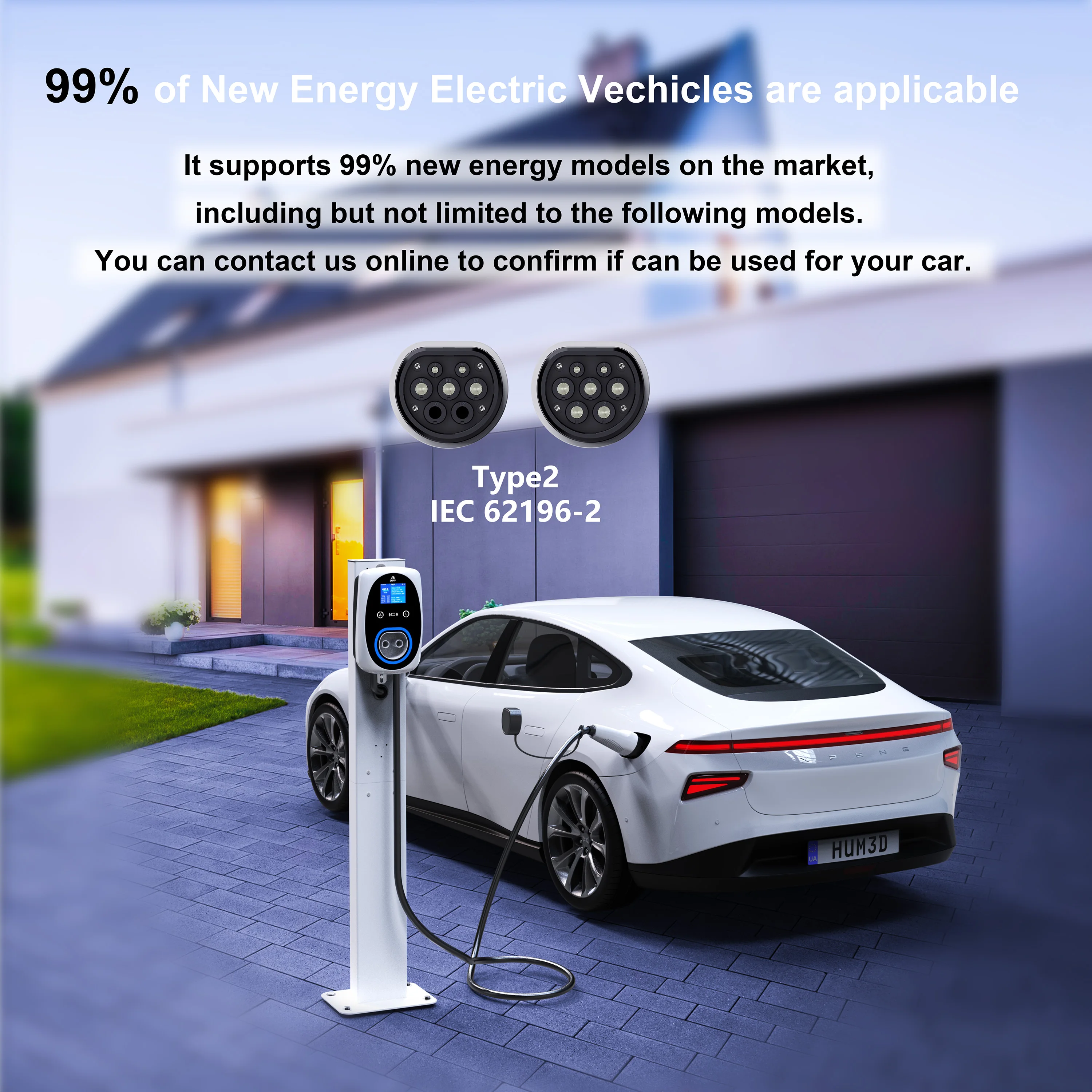 GWUYU EV Charger 32A 7.6KW EVS - Wallbox Ev recension och pris