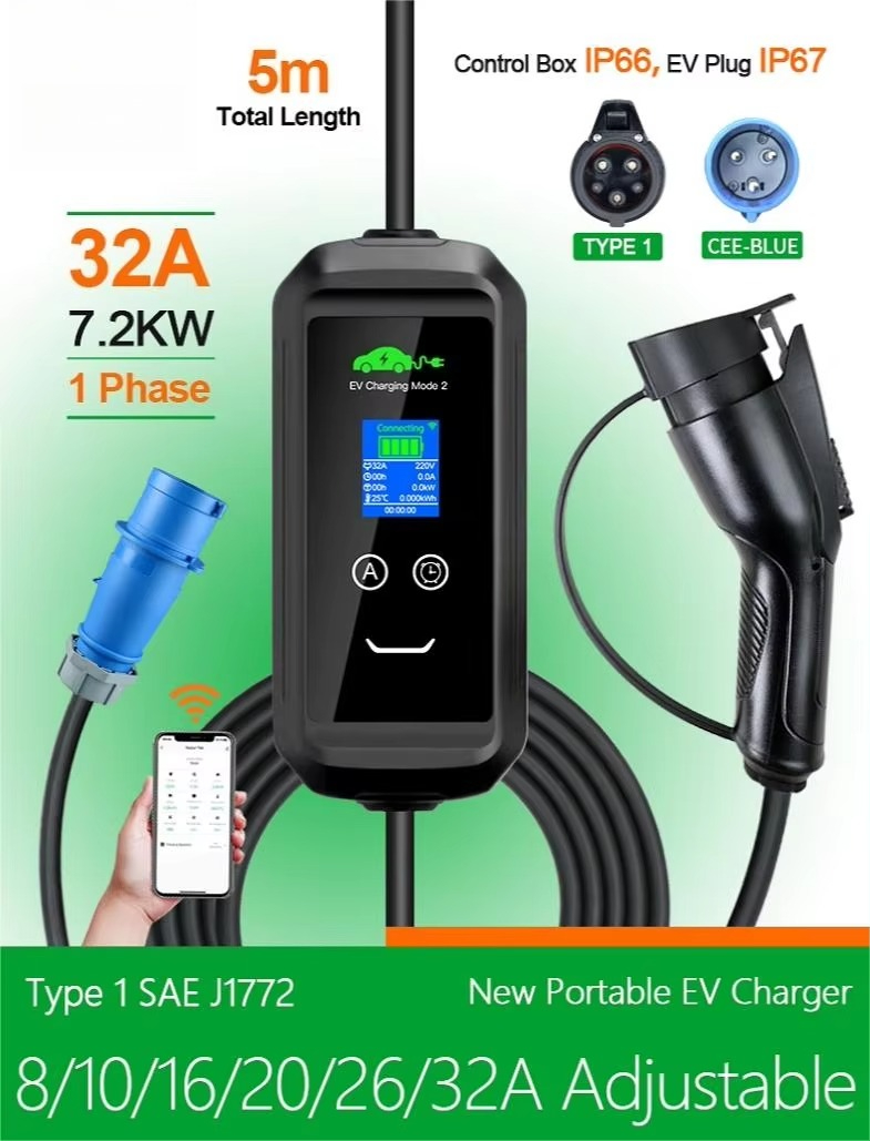 Custom USA AC Portable EV Char - Ev Charger recension och pris
