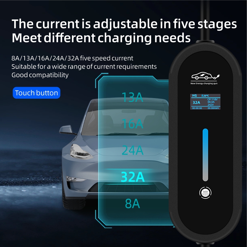 ROMADA 7KW 32A EV Portable Cha - Ev Charger Adapter recension och pris