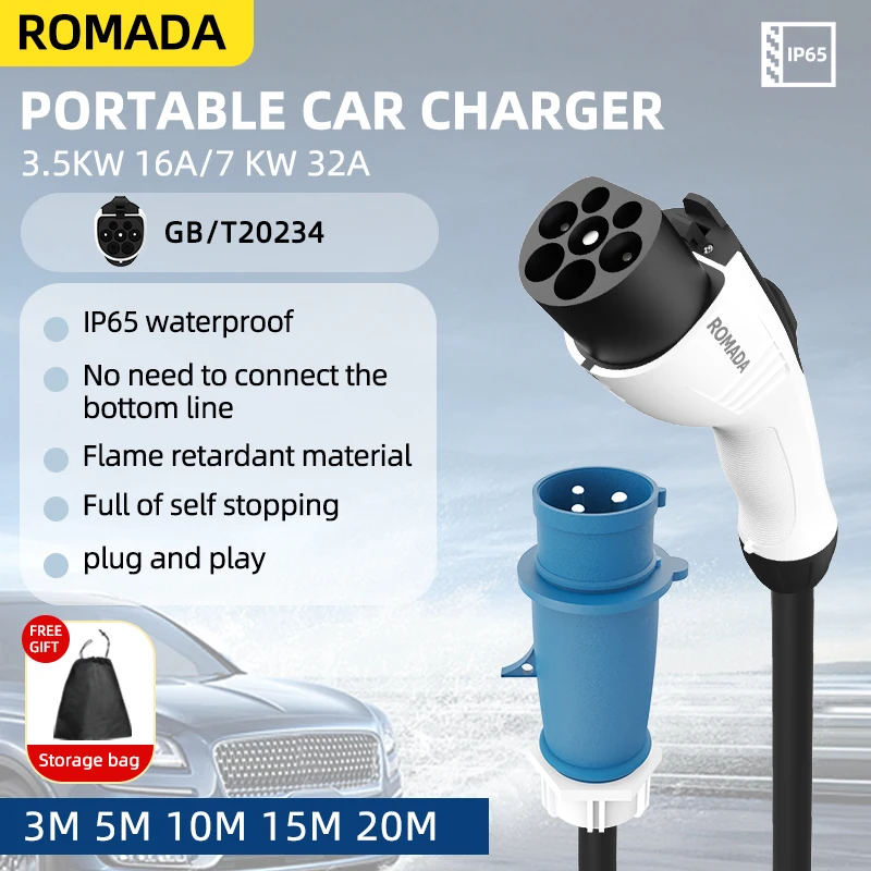 For Electric Vehicle 3.5KW 16A - Ev Charger Adapter recension och pris