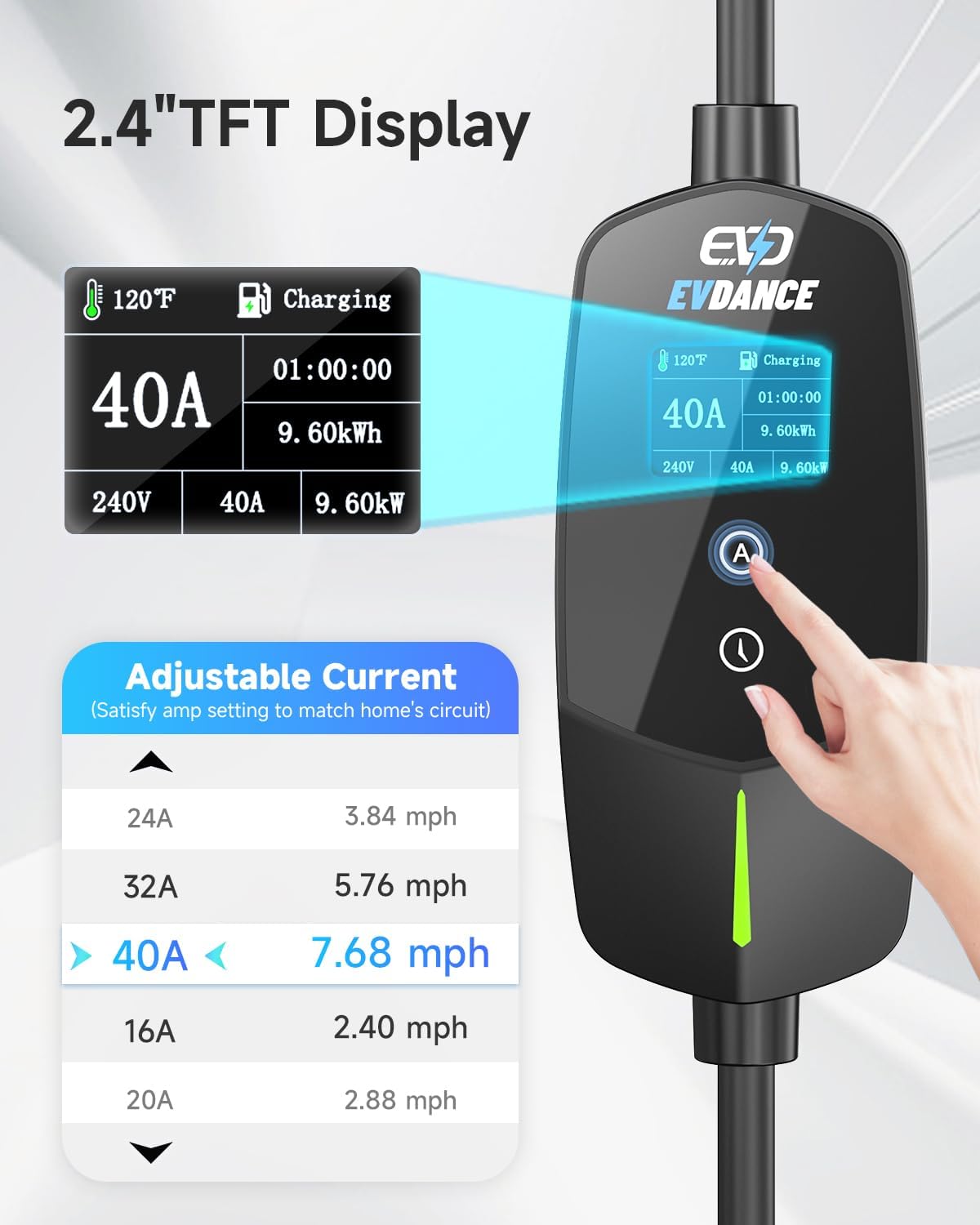 EVDANCE Portable EV Charger fo - Home Ev Charger recension och pris
