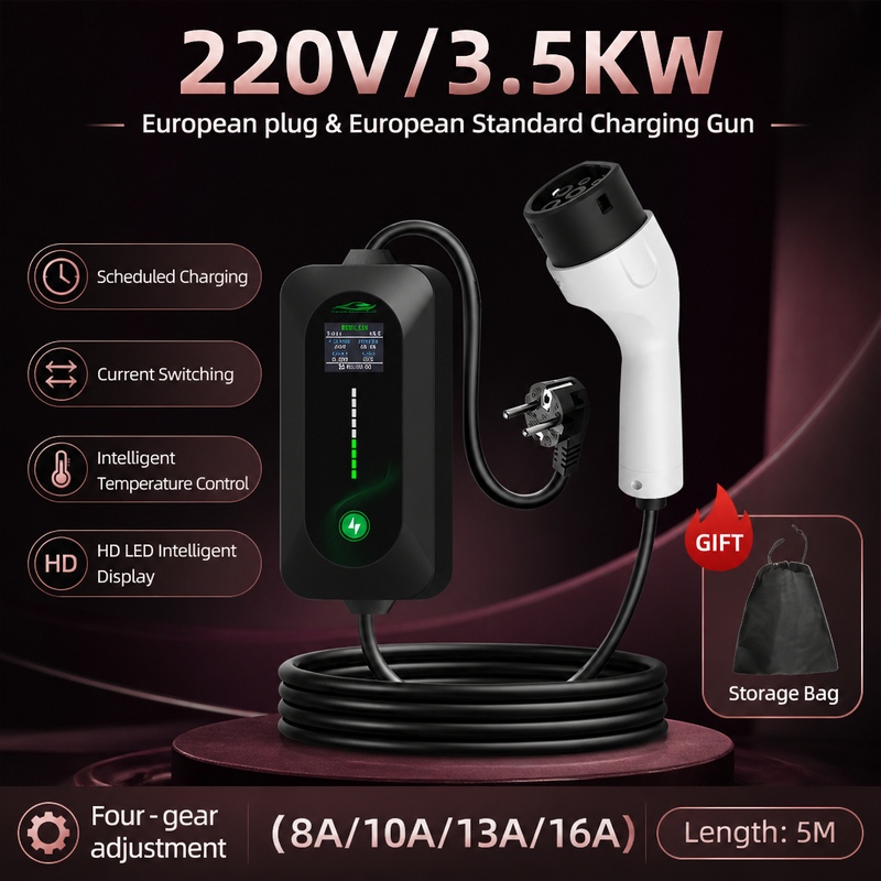 ROMADA 3.5KW Eletric Vehicle C - Portable Ev Charger recension och pris