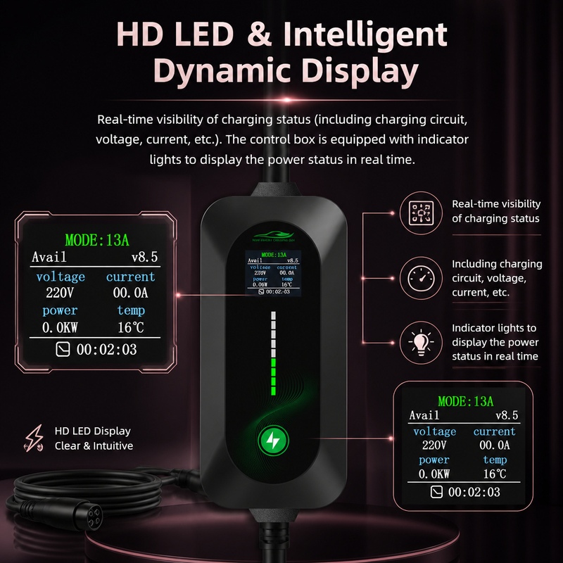 ROMADA 3.5KW Eletric Vehicle C - Portable Ev Charger recension och pris