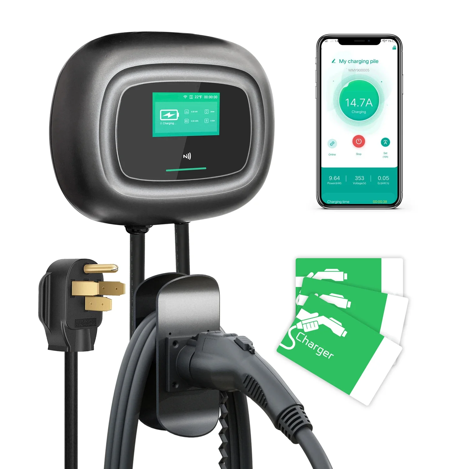 NEW Khons Wall-Mounted Electri - Wallbox Ev recension och pris